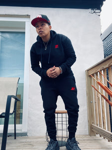 S7 Sweat Suit (Black & Red) Made to Order